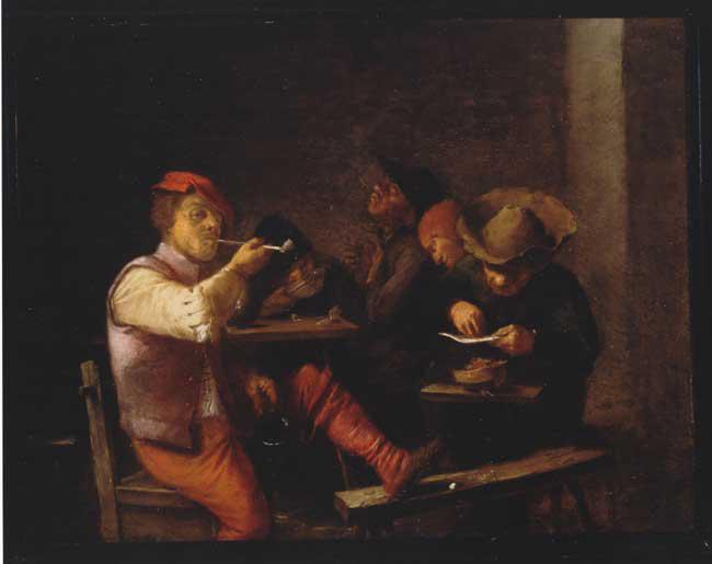 Adriaen Brouwer Smokers in an Inn. oil painting image